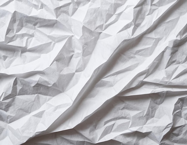 Crumpled white paper texture