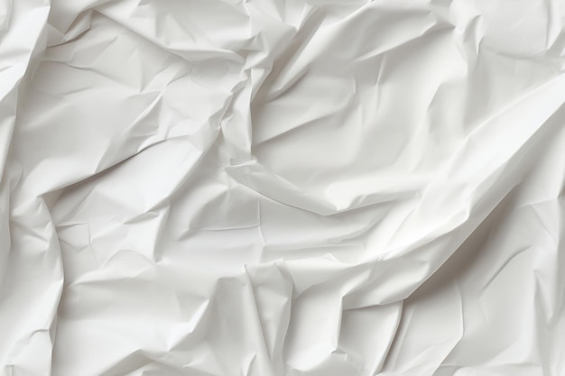 Photo crumpled white paper texture