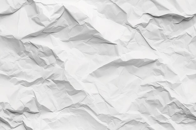 Crumpled white paper texture