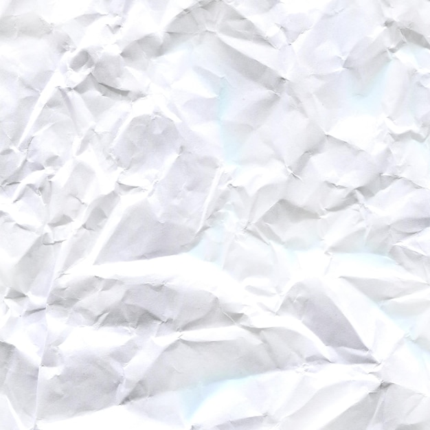 Crumpled white paper