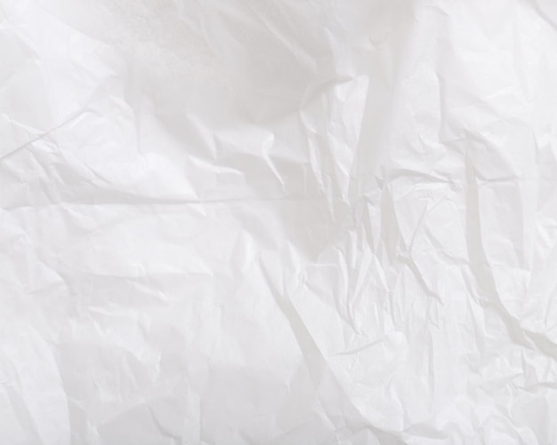 Crumpled White Paperboard