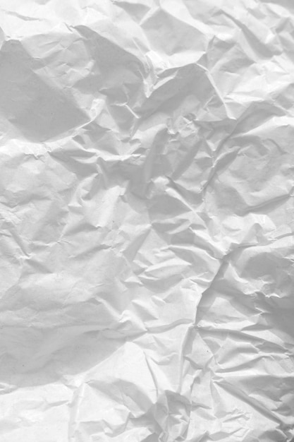 Crumpled White Paperboard