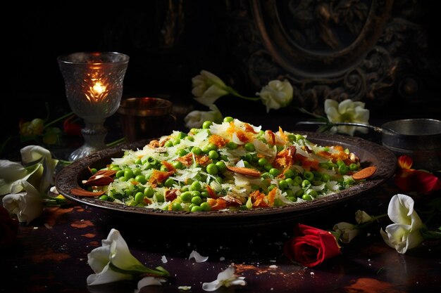 Crunchy Asparagus and Pea Biryani