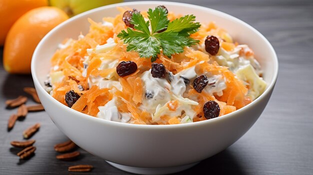 Crunchy Fusion Grated Carrots with Apple and Yoghurt