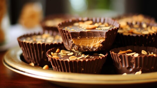 Crunchy peanut butter cups with a twist