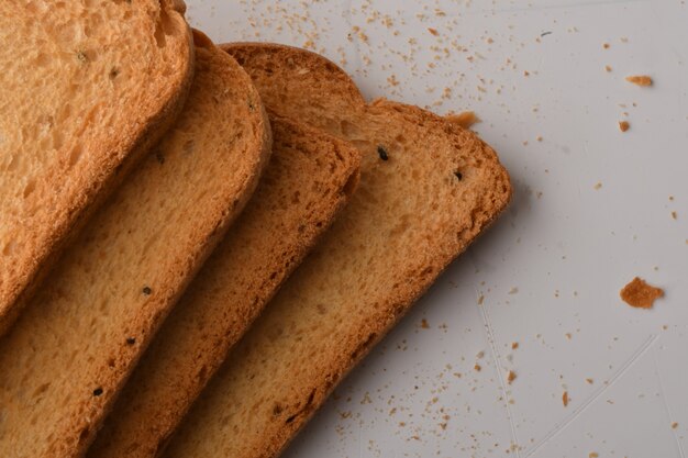 Crunchy Rusk or Toast for healthy life