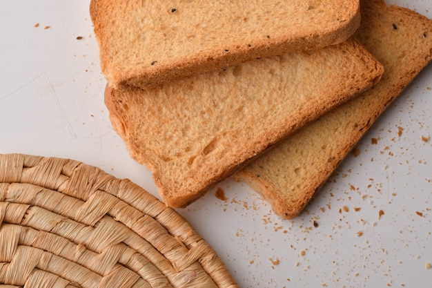 Crunchy Rusk or Toast for healthy life