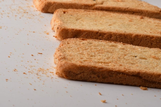 Crunchy Rusk or Toast for healthy life