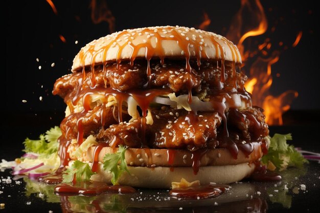 Premium Photo | Crunchy Spicy Chicken Sensation