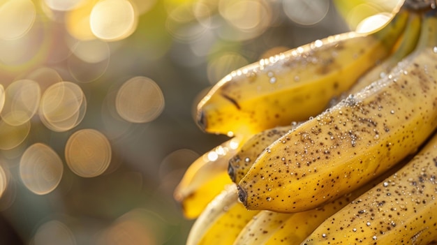 Photo the crunchy texture of freezedried bananas represents the high energy collisions in particle