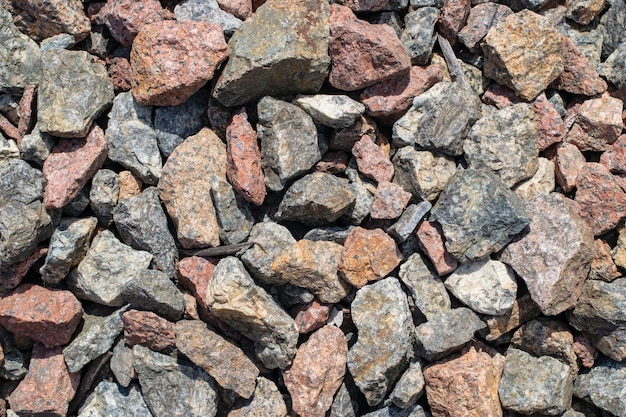 Crushed close up stone texture background