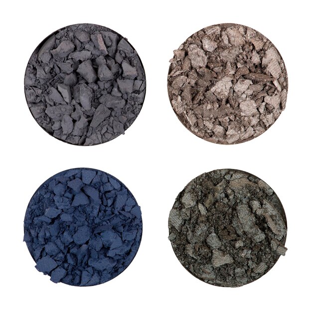 Crushed eye shadows