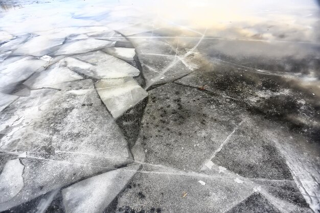 crushed ice glass barst achtergrond, abstracte seizoensgebonden achtergrond, stukjes ijs crushed sharp overlay