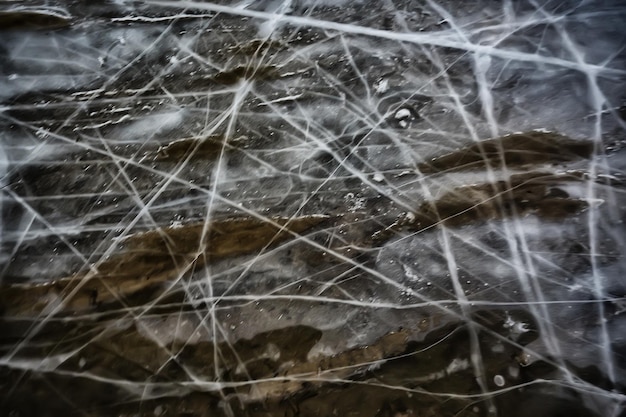 Crushed ice glass cracks background, abstract seasonal
background, pieces of ice crushed sharp overlay