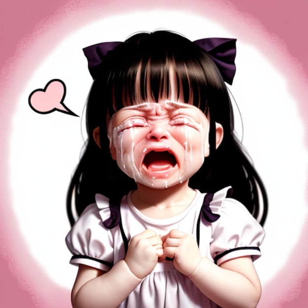 crying girl child