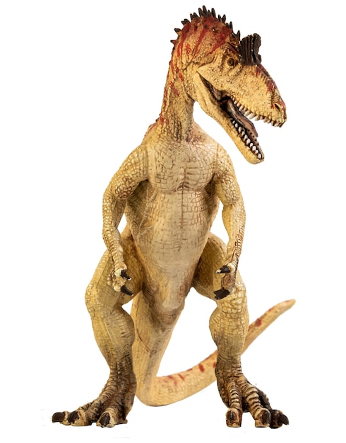 Foto cryolophosaurus-dinosaurus op geïsoleerde achtergrond