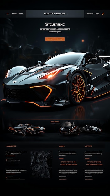 Crypto Automotive Site With Sleek Design and Bitcoin Car Dec Illustration Creative Background Idea