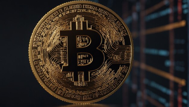 Foto bitcoin crypto background bitcoin bitcoin 3d bitcoins simbolo di bitcoin