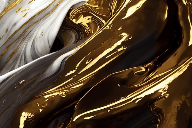 Crypto God Ethereum Splash of Marble and Gold Concept Art Background Image