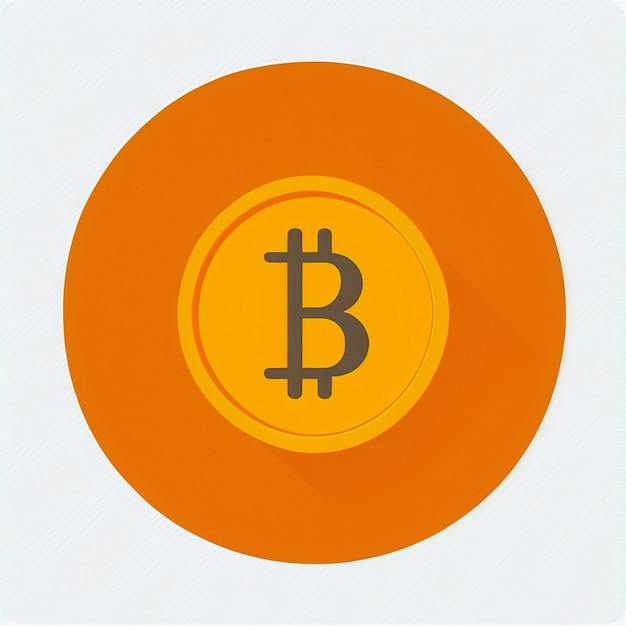 Cryptocurrency bitcoin bit coin logo Bitcoin symbool Generatieve AI