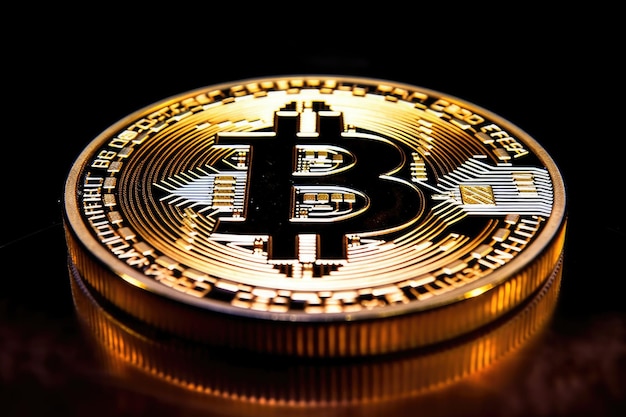 暗号通貨ビットコインの未来 デジタル資産コンセプトを備えたビットコイン ジェネレーティブAi