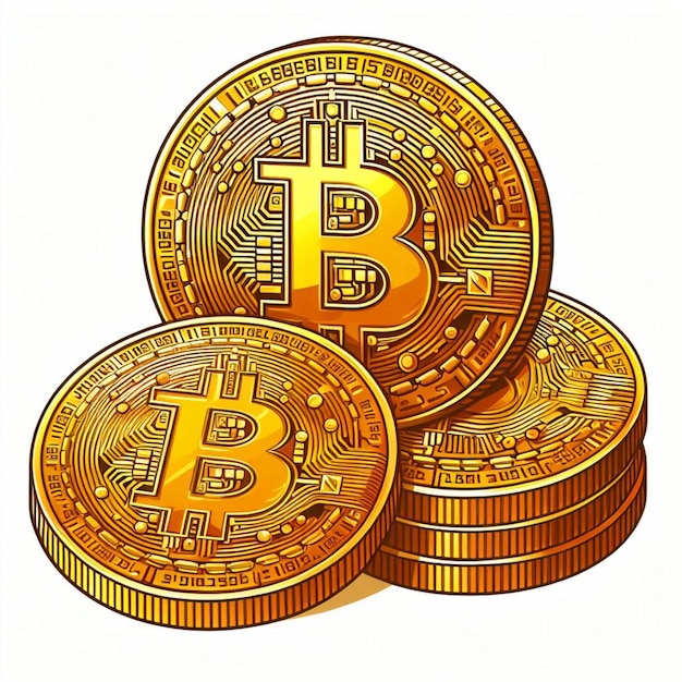 cryptocurrency bitcoin golden coin