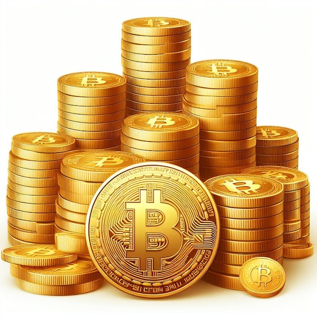 cryptocurrency bitcoin golden coin