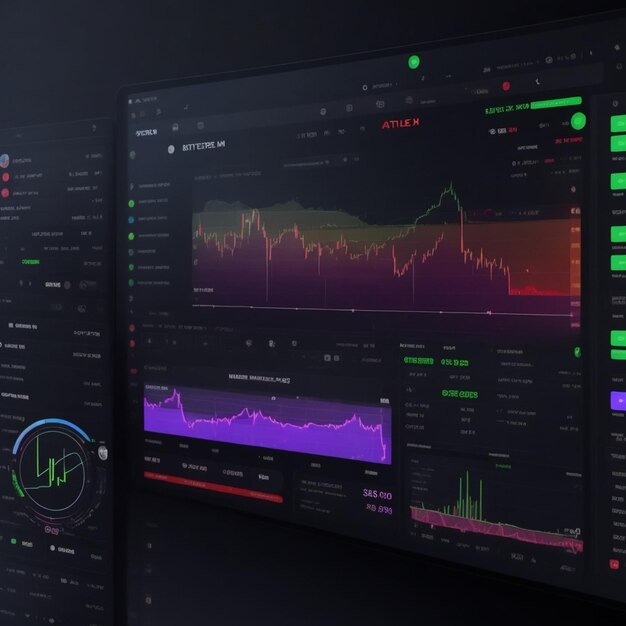 暗号通貨とビットコインの取引チャート外国為替AI