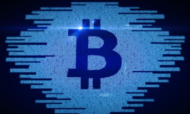 Cryptocurrency and blockchain concept