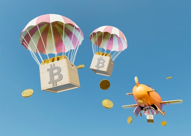 cryptocurrency distribution concept