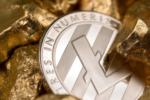 Cryptocurrency gouden munten - Bitcoin, Ethereum, Litecoin