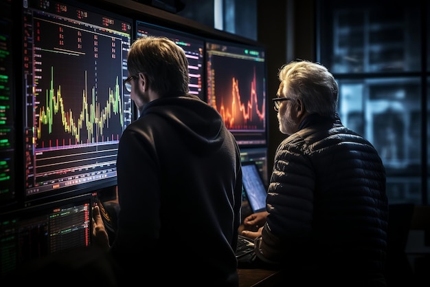 Cryptocurrency traders engaged in discussions about trading charts AI