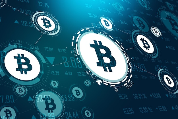 Cryptography and cryptocurrency concept
