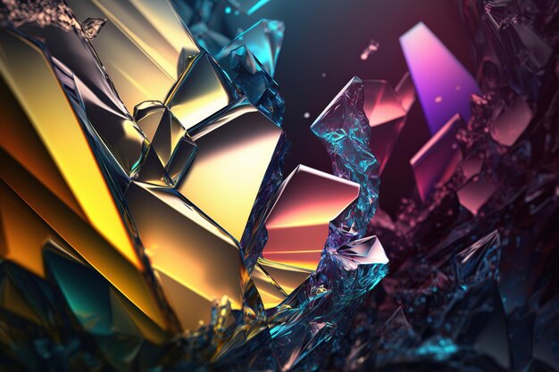 crystal abstract background