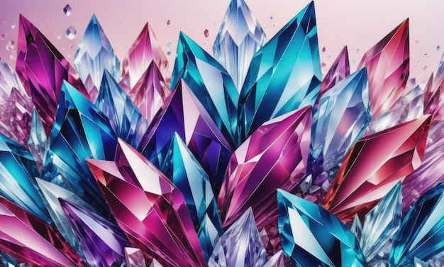 Crystal abstract background