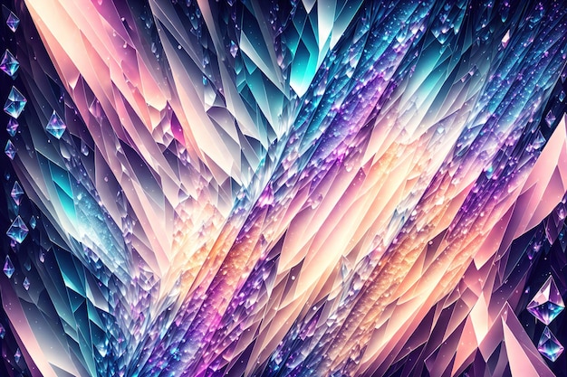 Crystal abstract background