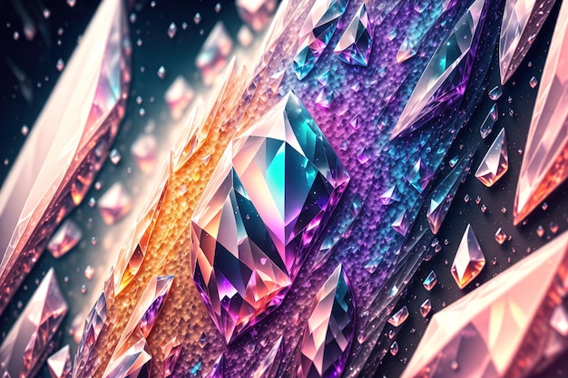 Crystal abstract background