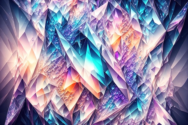 Crystal abstract background