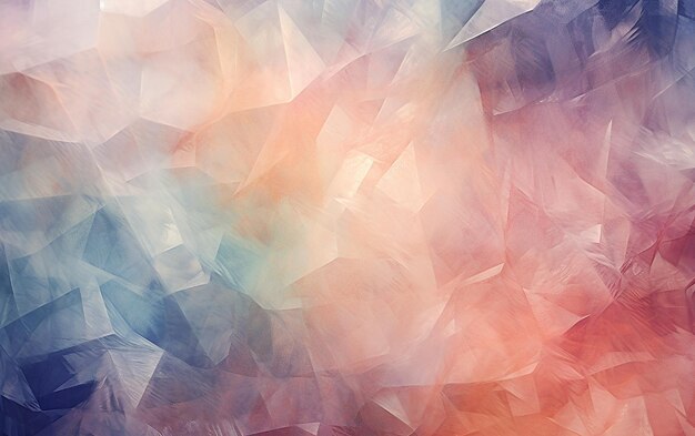 Crystal background with lifelike kodachrome tones intricate top