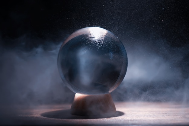 Crystal ball to predict the fate. Guessing for the future.