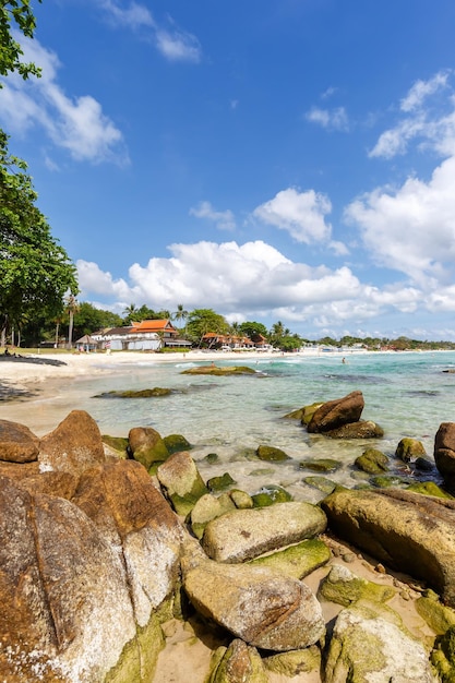 Crystal Bay Beach reizen vakantie vakantie zee portret formaat op het eiland Ko Samui in Thailand