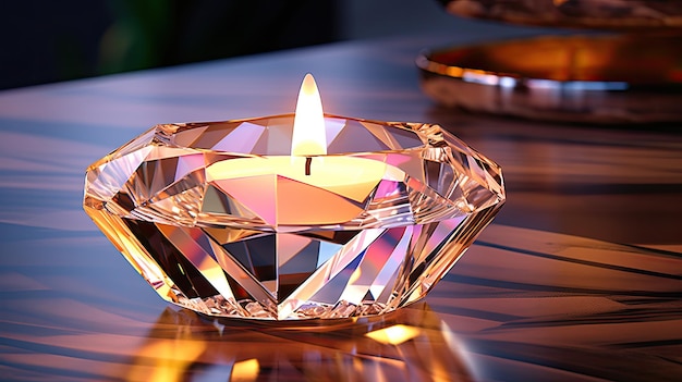 Crystal Candle Holder