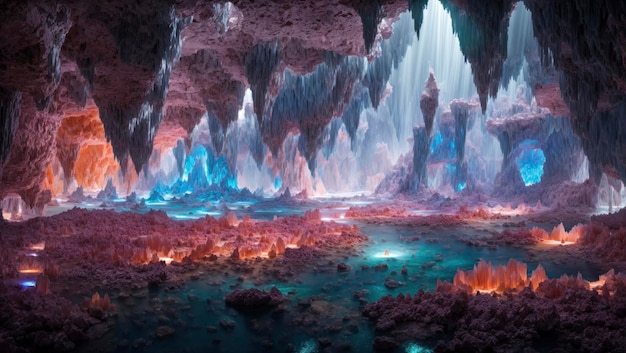 Crystal Caverns of an Alien Planet