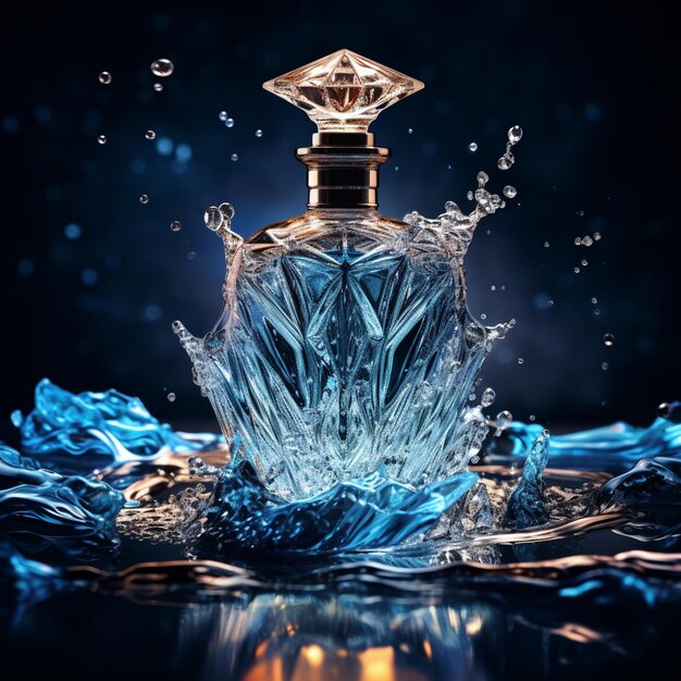 Crystal Clarity in a Ballet of Blue Perfume