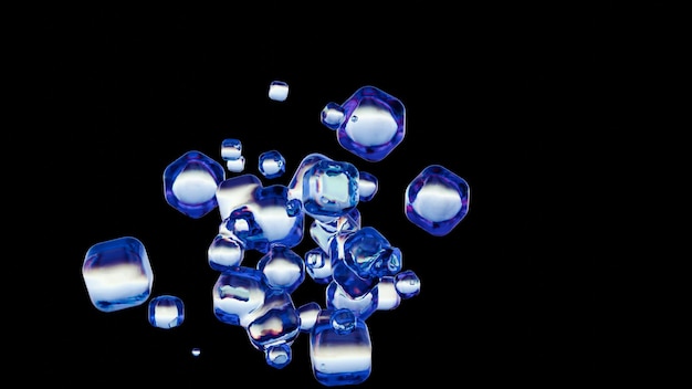 Crystal Clarity Een cluster van glazen geometrie