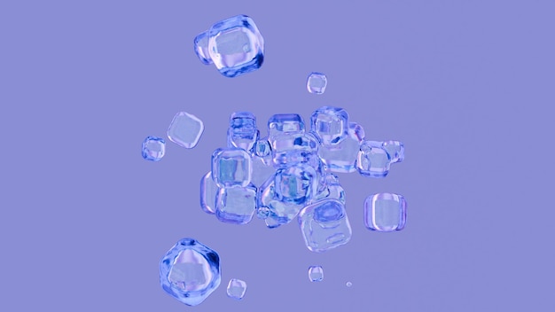 Crystal Clarity Een cluster van glazen geometrie