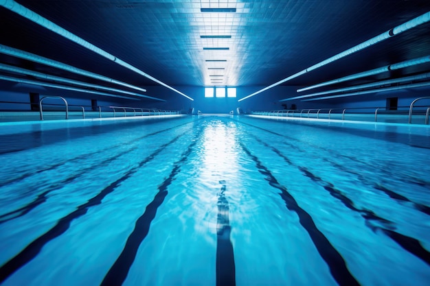 Crystal Clear Indoor Pool Reflecties