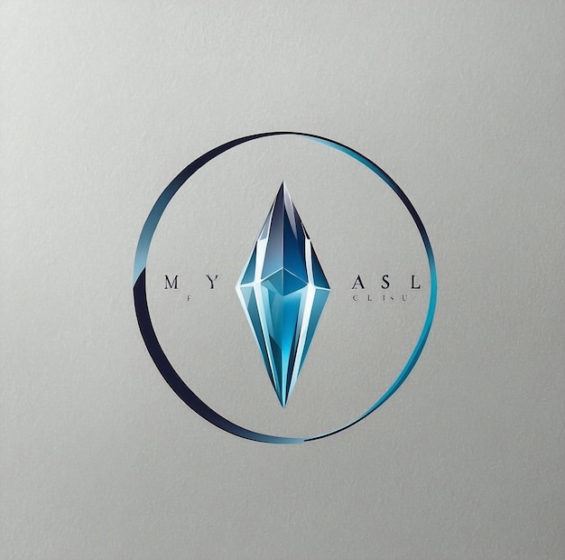 Foto progettazione del logo crystal clear