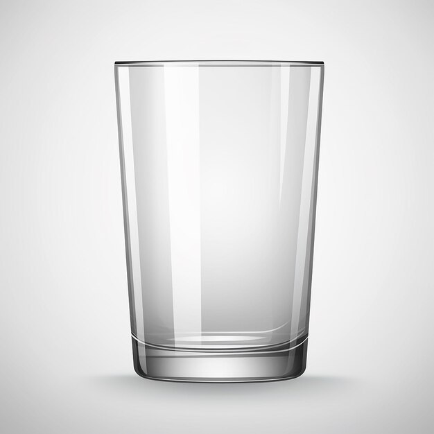 Foto crystal clear refreshment drinking glass cup vector transparant glas illustratie