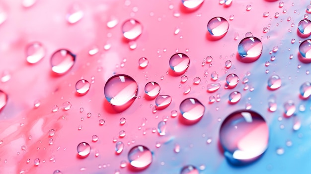 Crystal Clear Water Droplets on Surface Enhanced by Generative AI